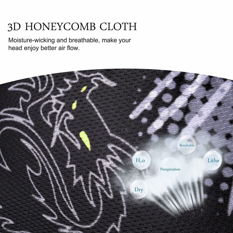 Sweat Wicking Beanie Skull Cap Adjustable Cycling Hat Wrap Dew