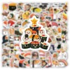 Sushi Stickers 100 Pcs Vinyl Aesthetic Onigiri Stickers for Water