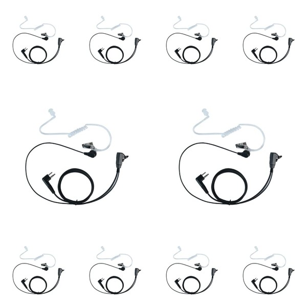 Sarcia 10 Pack Headset Earpiece for Motorola walkie Talkie 2