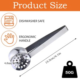 2 PCS Tea Bag Squeezer Tongs, Stainless Steel Teabag Squeezer Tool, Stainless Steel Tea Bag Tongs, Spoon Shaped Tea Bag Squeezer, for Tea Accessories, Loose Tea, Ice Cubes