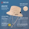 Khaki Mens Wide Brim Golf Bucket Cooling Sun Hat XL
