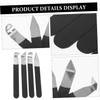 DOITOOL 4Pcs Durable Stainless Steel Clay Sculpture Tools for Pottery