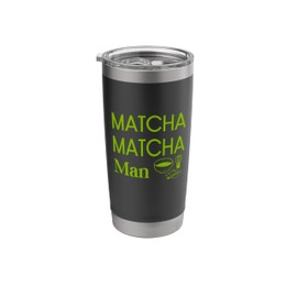 Matcha Man Green Latte Teas - Men's Tops, Tees & Accessories Stainless Steel Insulated Tumbler