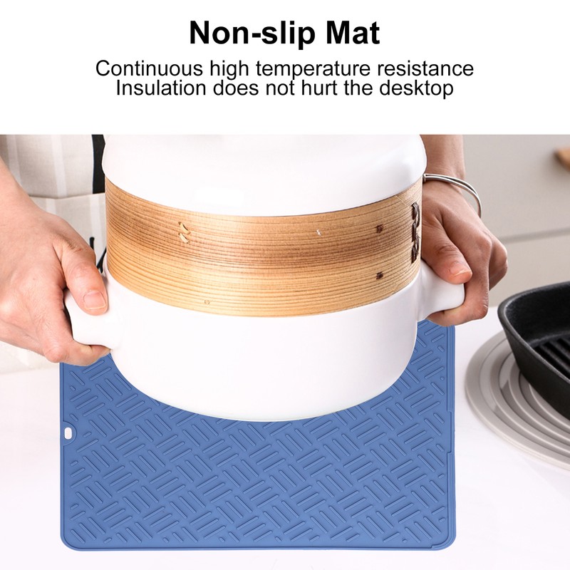 Silicone Heat Insulation Pad Desktop AntiScaldWaterproof Silicone Pad for Home