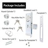 elox Storefront Swinging Narrow Stile Aluminum Door Mortise Deadbolt Lock,