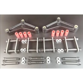 espeedpro21 Steel Tandem Axle Trailer Spring Suspension Rebuild Kit Bolt 3" Shackle 7K-14K