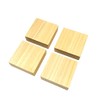 Hinoki Cypress Eraser Handle, Set of 4, [Double Sided Tape