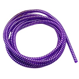 Protector de cable en espiral, protector cable de carga, funda protectora cable de datos, protector de auriculares, (colores metálicos) DON VIRUTAS® (Morado Metálico)