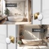 NCL White Door Knobs, Door Knob Interior, Porcelain Square Door