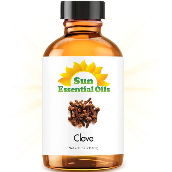 Clove Essential Oil (Huge 4oz Bottle) Bulk Clove Oil - 4 Ounce