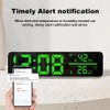 Daiilg Tuya WiFi Temperature and Humidity Alarm Clock Multi-Function LED