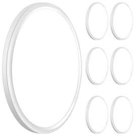 MODERN 6 Pack 28W 3200lm Flush Mount LED Ceiling Light, Super Thin 12 inch, 5000K Daylight, Undimmable Ceiling Light Surface Mount for Bedroom, Living Room, Dining Room
