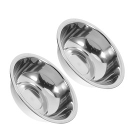 Operitacx 2pcs Stainless Steel Wash Basin Durable Foot Bath Bowl for Spa Kitchen Laundry Use Easy Maintenance Sturdy Design for Daily Foot Care and Versatile Household Tasks