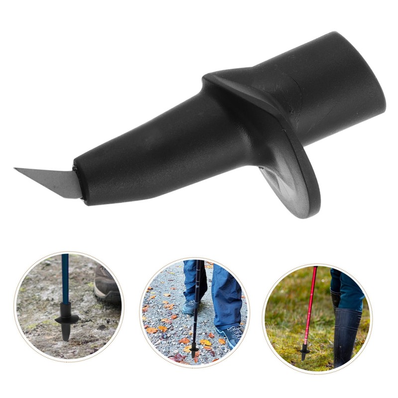 Kisangel Trekking Pole Tip Carbon Fiber Cane Tips for Hiking