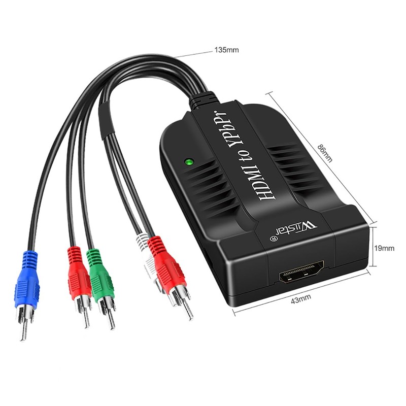 Wiistar HDMI to Component Converter, HDMI to YPbPr RGB 5RCA