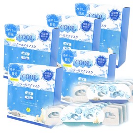 Cool Eye Mask, Cool Eye Mask, 6 Sheets x 5 Boxes, OPEN Specifications for Eyes (3 Pure Soap Scents / 3 Citrus Bubble Scents) Shirokuma Sealing Eye Care Aroma Disposable Eye Mask Honyarado