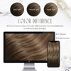 Moresoo Clip-In Real Hair Extensions Brown to Golden Brown with