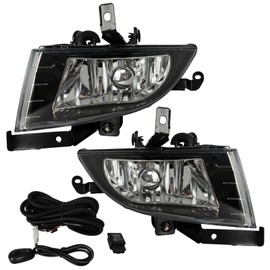 Nioboee LED Fog Lights Compatible With 2016 2017 2018 Hyundai E-lantra Sixth Generation Front Bumper Lights DRL Fog Lamps Clear Lens with Harness and Switch Driver and Passenger Side