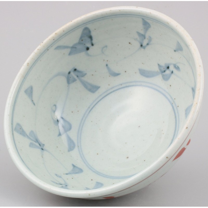 Hasamiyaki Issei Pottery Lightweight Rice Bowl, Small, Old Dyed Inside/Outer