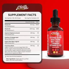 Cayenne Pepper Hawthorn Berry Vitamin D3k2 Organic Beet Root