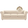 H.VERSAILTEX 4 Piece Stretch Chesterfield Sofa Covers for 3 Cushion