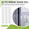 30 PCS Window Screen Pull Tabs Replacement, Durable Window Screen