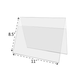 4 Pack Sign Holder Tabletop A Frame Double Sided Display 11" x 8.5" Upcoming Promotions and Seasonal Sales in Retail Stores Shopping Centers and Boutiques Clear Acrylic by Marketing Holders