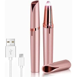 Eyebrow Hair Remover - Rechargeable 2-in-1 Tool for Women, Easy to Use, Portable, No Redness, Gentle Pinpoint Precision, Comfort Rose Gold(1 Pack) - Color: Rose Gold(1 pack)