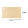 Umezawamokuzaikougeisya Aomori Hiba Cutting Board, 14.2 x 8.3 x 0.8