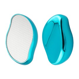 脱毛器 擦るだけ 無痛 角質除去 ナノガラス 物理脱毛 軽量 男女兼用 操作簡単 初心者向け 家庭用 自宅 出張 旅行 ギフトにも最適（ブルー）