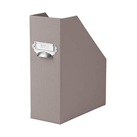 SOHO A4 115 mm Magazine Box with Handle and Index Holder - Taupe
