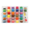 Embroidery Floss Cross Stitch Organizer Box Set,120Pcs White Plastic Floss