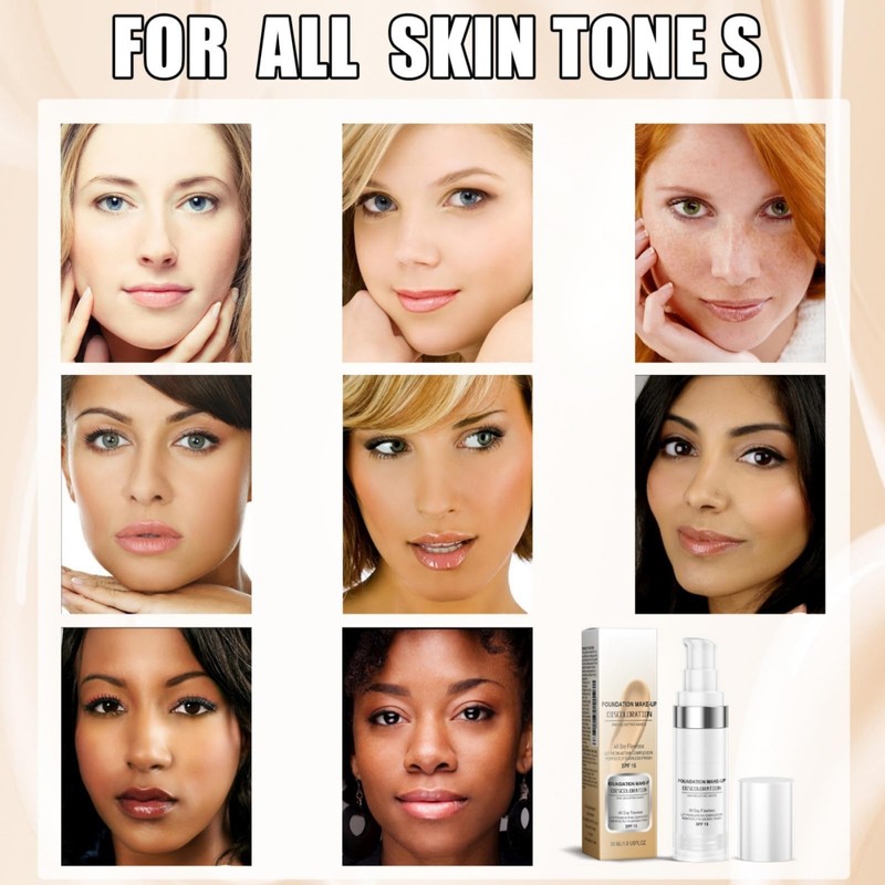 Foundation Color Changing,Flawless Colour Changing Warm Skin Tone Foundation,Liquid Foundation,Founda-tion