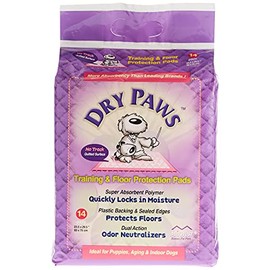 MidWest Dry Paws Extra Large Training and Floor Protection Pads, 14-Count