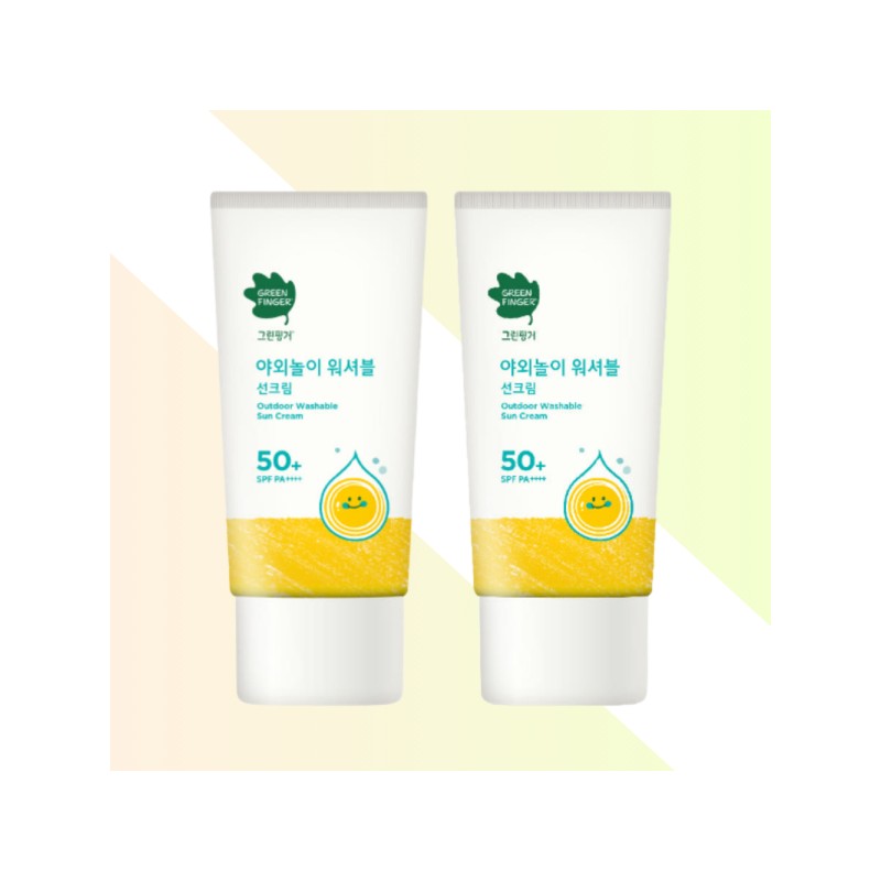 Green Finger/Washable/Sunscreen/80ml/2Pcs