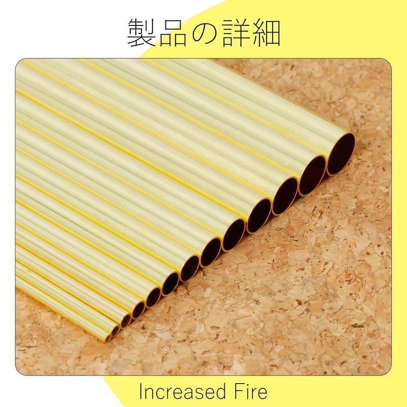 Increased Fire Brass Pipe Outer Diameter 13mm Inner Diameter 12mm