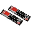 2pcx Exhaust Pipe Sticker Aluminum 3D Motorcycle Emblem Racing Decal