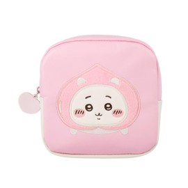 Shobido Chiikawa Square Pouch, Original Design, Peach Series, Chiikawa Nagano, Pink, Square