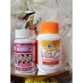 DSM 2pcs. Vita-C DSM 1000mg. Vitamin Ascorbic Acid & Supreme Gluta White
