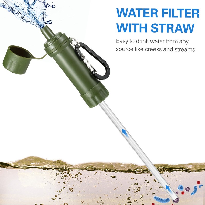 Outdoor Water Straw Water Filtration System Water Purifier for Emergency