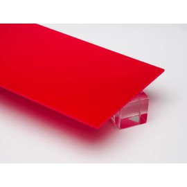 1/8" (3mm) Solid Red Acrylic Plexiglass Sheet 12"x12" Cast (0.118") Thick Nominal Size AZM