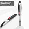 Stainless Steel Spatula, Flexible Metal Slotted Turner for Cast Iron