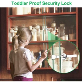 2 Pcs Sliding Door Lock Sliding case Lock Window Lock Glass Cabinet Lock Push-Pull Door Rack Lock Glass Door Lock Move Door Lock Sawtooth Lock 140mm