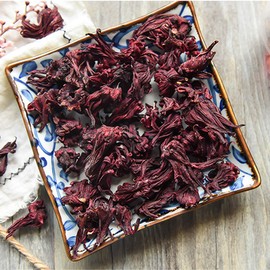 Chinese Herbal Hibiscus Roselle Tea - New Scented Health Care Flowers Top-Grade Healthy Green Food Rose Eggplant Tea (500g)