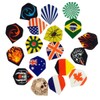 HRLORK 77 Pack Dart Flights Standard Thick Flight Extra Multiple