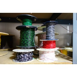 Thermax 100 Feet 20 Awg Stranded striped 600V Silver Plate Mil Spec M16878/4 Teflon Wire