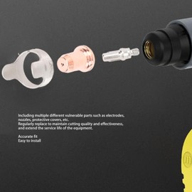 14Pcs IPT40 Tip Electrode Kit for YESWELDER CUT 55DS Pro, CUT 65DS, Plasma Cutting Torch Consumables Sets Tip Electrode of IPT40