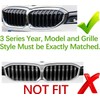 IIKSDII Automotive Grille Inserts for 3 Series G20 G21 2019-2022