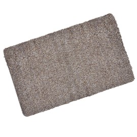 Micro-Pro Absorbent Barrier Floor Door Mat Non-Slip Rubber Backing Light Brown 70x45cm