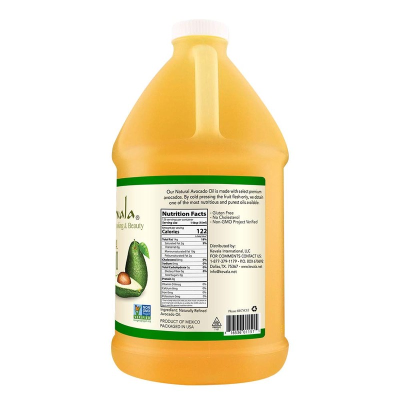Kevala Avocado Oil – 64 fl oz – 1/2 gallon